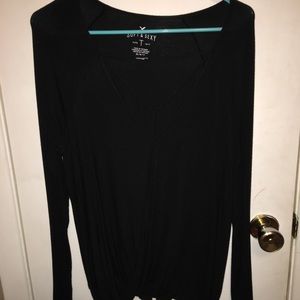 Soft & Sexy black long-sleeve shirt